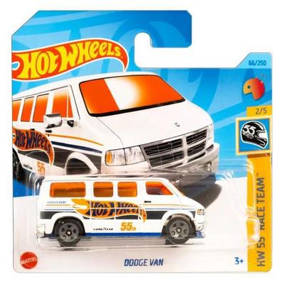 Hot Wheels 2023 Hw 55 Race Team 2/5 Dodge Van Beyaz