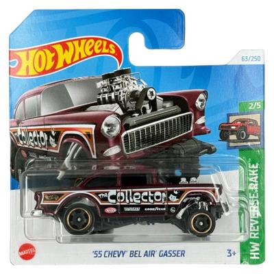 Hot Wheels 2024 Hw Reverse Rake 2/5 '55 Chevy Bel Air Gasser