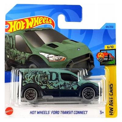 Hot Wheels 2023 Hw Art Cars 6/10 Hot Wheels Ford Transit Connect Yeşil