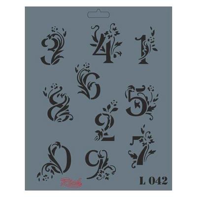 Rich Stencil Şablon L 25X25cm 042