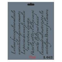 Rich Stencil Şablon L 25X25cm 043