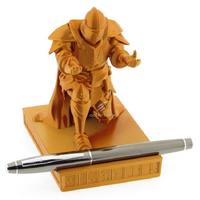 Era Süs Obje Kalem Tutan Şövalye Bakır