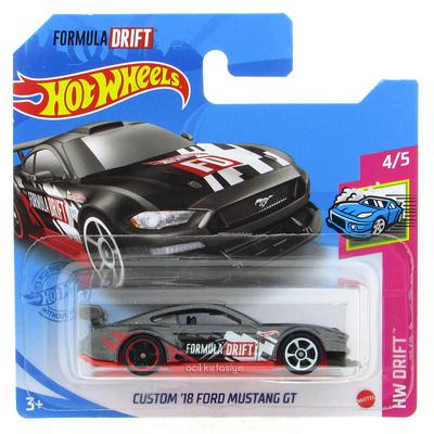 Hot Wheels 2021 Hw Drift 4/5 Custom 18 Ford Mustang Gt Gri