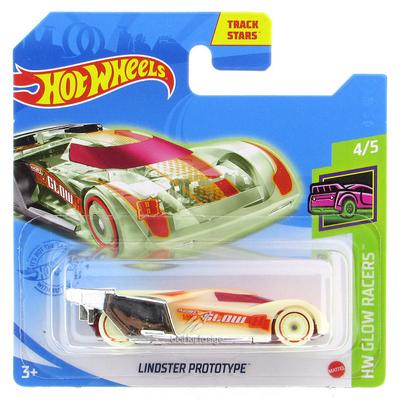 Hot Wheels 2021 Hw Glow Racers 4/5 Lindster Prototype (Karanlıkta Parlar)