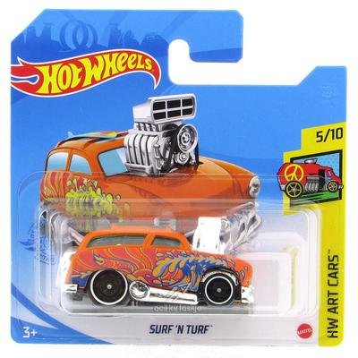 Hot Wheels 2021 Hw Art Cars 5/10 Surf N Turf Turuncu