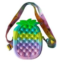 Pop-İt 1041 Pastel Ananas Şekilli Çanta