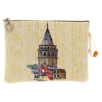 Haydibag Dokuma Tablet Çantası Galata Kulesi