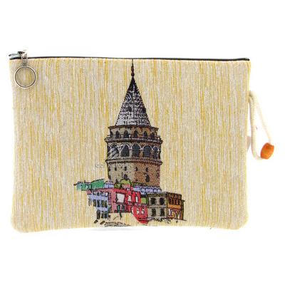 Haydibag Dokuma Tablet Çantası Galata Kulesi