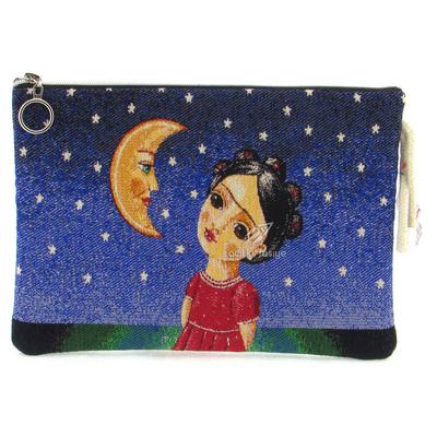 Haydibag Dokuma Tablet Çantası Aya Bakan Kız