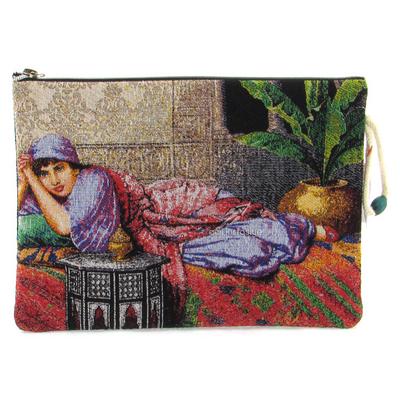 Haydibag Dokuma Tablet Çantası Dinlenen Kız