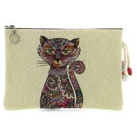 Haydibag Dokuma Tablet Çantası Motif Desenli Kedi