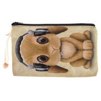 Haydibag İpli Kalem Çantası Müzik Dinleyen Tavşan