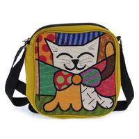 Haydibag Dokuma Postacı Çantası Kedi Mozaik
