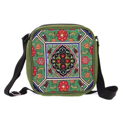 Haydibag Dokuma Postacı Çantası Kilim Motifi 01