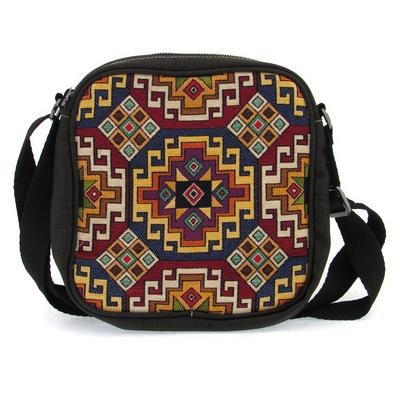 Haydibag Dokuma Postacı Çantası Kilim Motifi 04