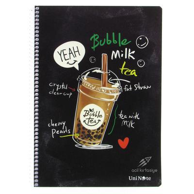 Uni Note Dream Pp. Sp. Defter A4 72 Yaprak Kareli Bubble Milk Tea