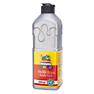 Nova Color Akrilik Boya 500Gr Metalik Gümüş