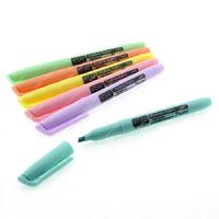 Kraf 345 Kalem Tipi Fosforlu Kalem Pastel 6'Lı Set