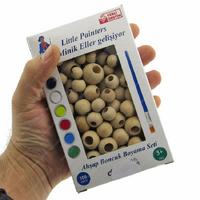 Edu Dizayn Ahşap Boncuk Boyama Seti