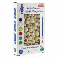 Edu Dizayn Ahşap Boncuk Boyama Seti