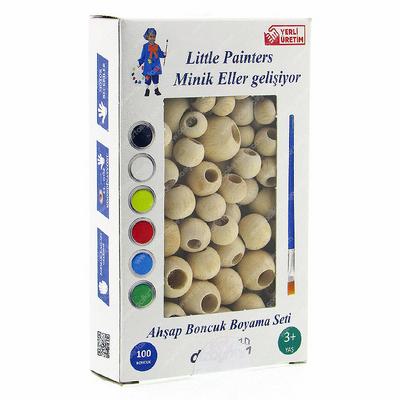 Edu Dizayn Ahşap Boncuk Boyama Seti