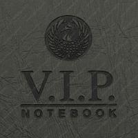 Gıpta Vip Sp Sert Deri Kapak Defter 17X24 140 Yp Çizgili Füme