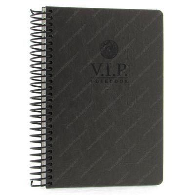 Gıpta Vip Sp Sert Deri Kapak Defter 17X24 140 Yp Çizgili Füme