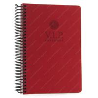 Gıpta Vip Sp Sert Deri Kapak Defter 17X24 140 Yp Kareli Kırmızı