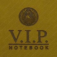 Gıpta Vip Sp Sert Deri Kapak Defter 17X24 140 Yp Kareli Hardal