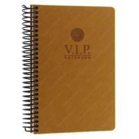 Gıpta Vip Sp Sert Deri Kapak Defter 17X24 140 Yp Kareli Taba