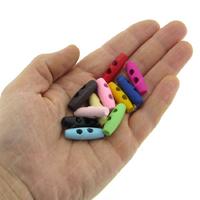 Ahşap Renkli Çoban Düğmesi 3Cm 12'Li