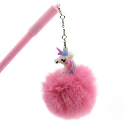 Ponpon Jel Kalem Unicorn Pembe