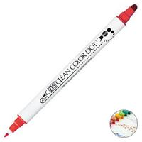 Zig Clean Color Dot Çift Taraflı Kalem Tc6100-020 Kırmızı