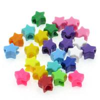 Geniş Delikli Süs Boncuğu Yıldız 1,2Cm 25'Li Paket