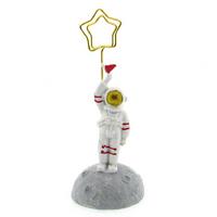 Dg Astronot Yıldız Not Kağıt Tutucu Ay Üzerinde Bayraklı