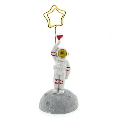 Dg Astronot Yıldız Not Kağıt Tutucu Ay Üzerinde Bayraklı