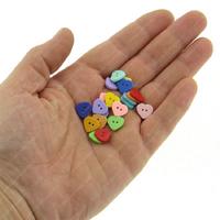 Amigurumi Düğmesi Kalp Şekilli 1,2Cm 20'Li