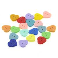 Amigurumi Düğmesi Kalp Şekilli 1,2Cm 20'Li