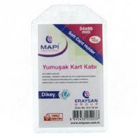 Mapi Kart Kabı Dikey Şeffaf Kalın Esnek