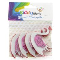 Kiddy World Şekilli Yapışkanlı Eva Simli Kuğu Beyaz