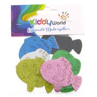 Kiddy World Şekilli Yapışkanlı Eva Simli Balık Tombul