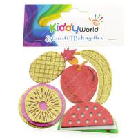 Kiddy World Şekilli Yapışkanlı Eva Simli Meyveler