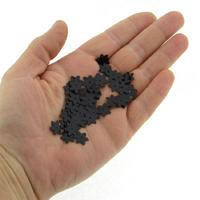 Elişi Pulu 13Mm 5Gr Paket Mini Çiçek Siyah