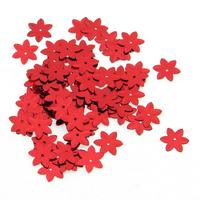 Elişi Pulu 13Mm 5Gr Paket Mini Çiçek Metalik Kırmızı