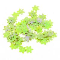 Elişi Pulu 13Mm 5Gr Paket Mini Çiçek Gökkuşağı Sarı Yeşil