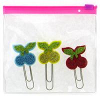 Dolphin Pcs-414 Çantalı Şekilli Ataş 3'Lü Cherry