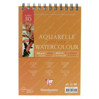 Clairefontaine Etival Cold Press Sulu Boya Defteri 300Gr A5 30 Yaprak