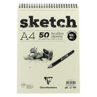 Clairefontaine Sketch Ivory Eskiz Defteri 90Gr A4 50 Yaprak