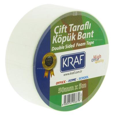 Kraf Çift Taraflı Köpük Bant 5Mx50mm