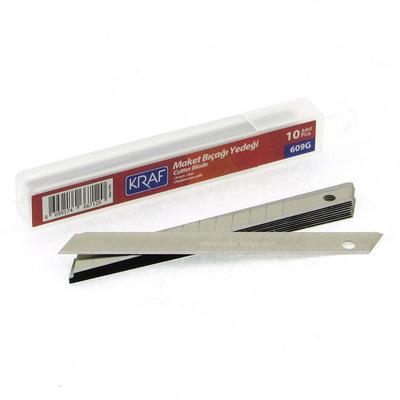 Kraf 609G Maket Bıçağı Falçata Yedeği Küçük Boy 10'Lu Kutu